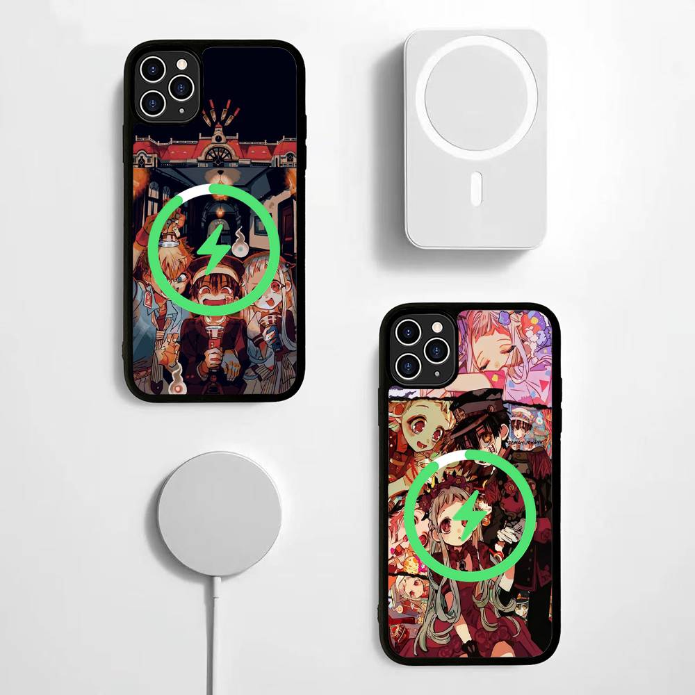 Чехол для телефона Аниме Туалетный Ханко-кун Для iPhone 17 16 15 14 13 12 11 Pro Max Для беспроводной зарядки Magsafe