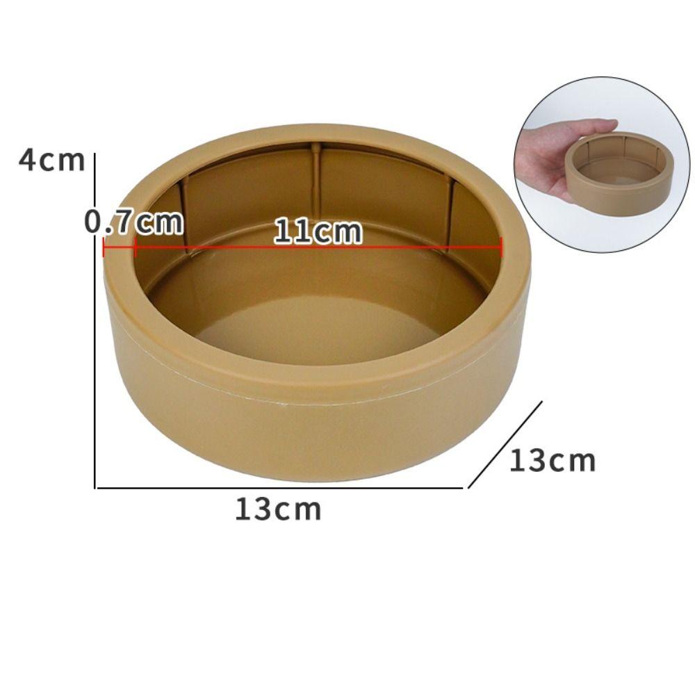 Non-Tip Reptile Food Dish Compact Reptile Bowls Portable Mealworm Feeder Cups Chameleon