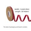 Classic Gold-stamped Heart Ribbons 1cm*30 meters Gift Packaging Ribbon  DIY