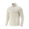 Li-Ning Table Tennis Series Letter Zipper Stand Collar Breathable Versatile Casual Jacket Unisex Jacket Gravel-White-Gray AWDV771-4