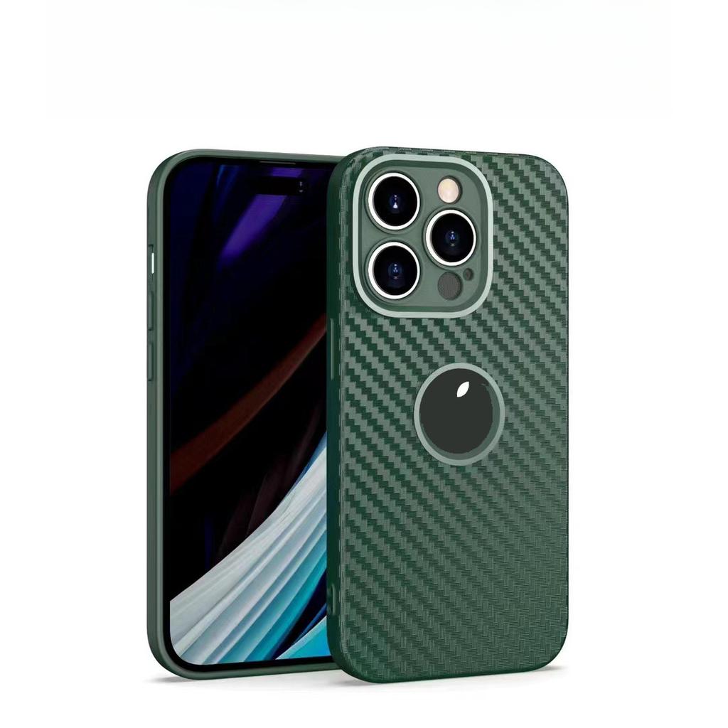 Подходит для чехла для мобильного телефона IPhone 16 Pro Apple 15tpu из углеволокна с изысканным отверстием, чехол с полной защитой