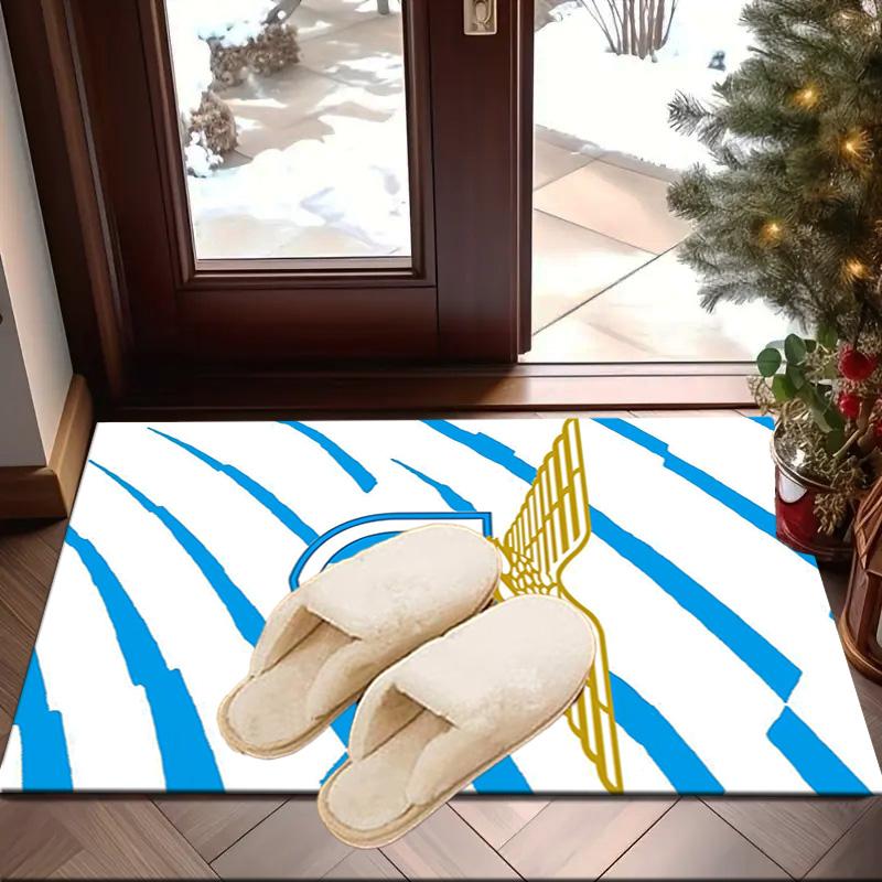 Lazio Football Club Emblem Area Rug Office rug, Chair Rug, Decor Carpet Livingroom bedroom Mat, Large Size Fan gifts Christmas gifts