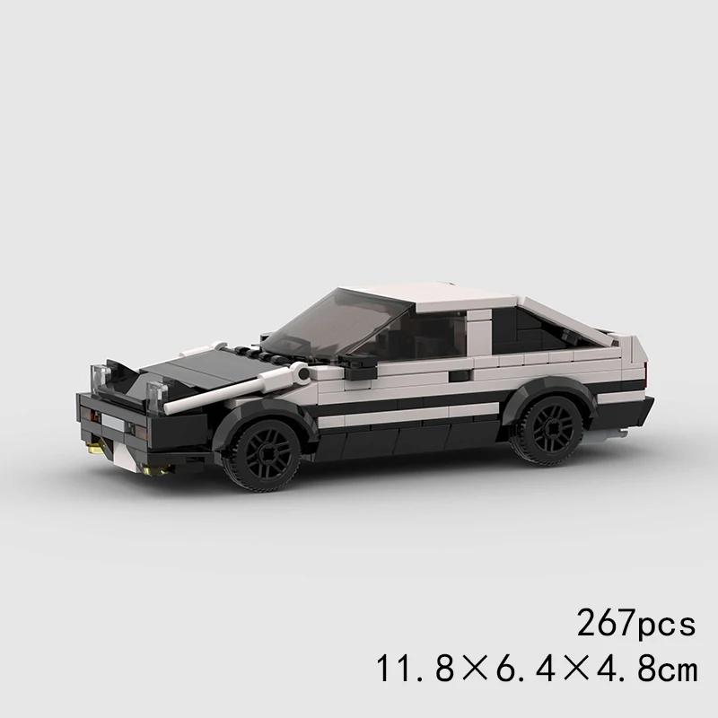 MOC Скоростной супергоночный автомобиль, модель гоночного автомобиля, строительные блоки, раллийный спортивный пикап, игрушечный город, технический рождественский подарок