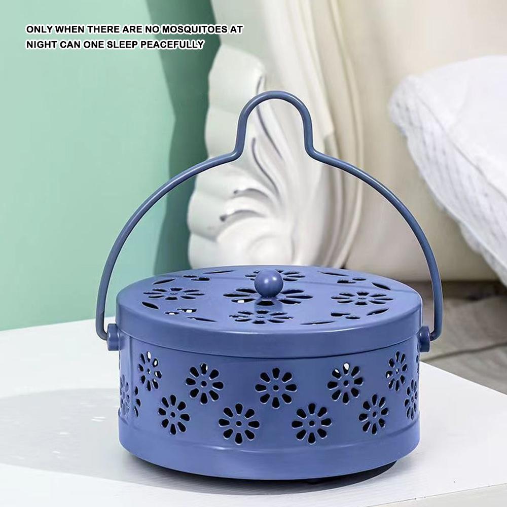 Чехол для спирали от комаров Держатель для лотка Противопожарный держатель для отпугивания комаров Портативная курильница для благовоний