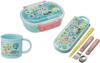 Skater Character 23 Antibacterial Dishwasher Safe Soft Lid Tight Lunch Oval 360ml Trio Set Animal New Horizons Soft Tight Lock Lunch Box Set Box,