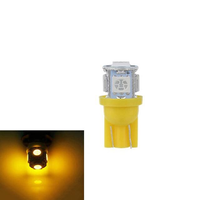 2 шт. T10 DC 12V 5SMD 5050 Ксеноновые светодиодные лампы 192 168 194 W5W 2825 158 Подсветка двери Подсветка салона KTY