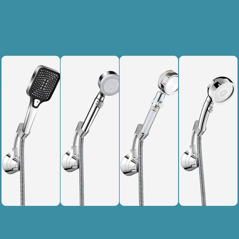 Держатель для душа на присоске Регулируемый держатель насадки для душа Ручной держатель с насадкой Без ударов Многоугольный поворотный кронштейн для душа