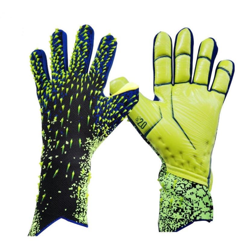 Football Goalkeeper Gloves Thickened Children Adult Latex Fingerless Training Breathable Comfortable Football Goalkeeper Gloves