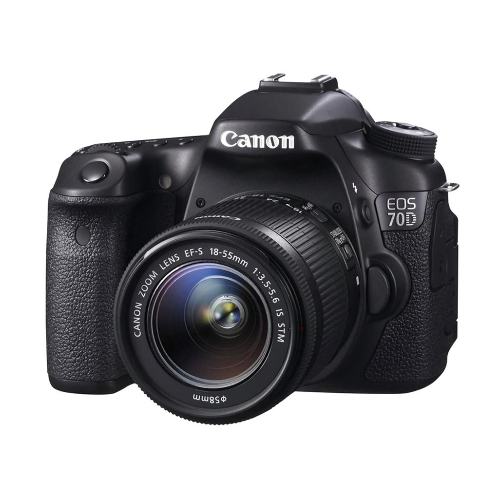Canon EOS 70D DSLR Camera + EF-S 18-55mm F/3.5-5.6 IS STM Zoom Lens