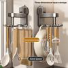 Suction Cup Utensil Holder Strong Load-bearing Simple Installation Wall Mounted Kitchen 360-Degree Rotating Hook Utensils Hanger