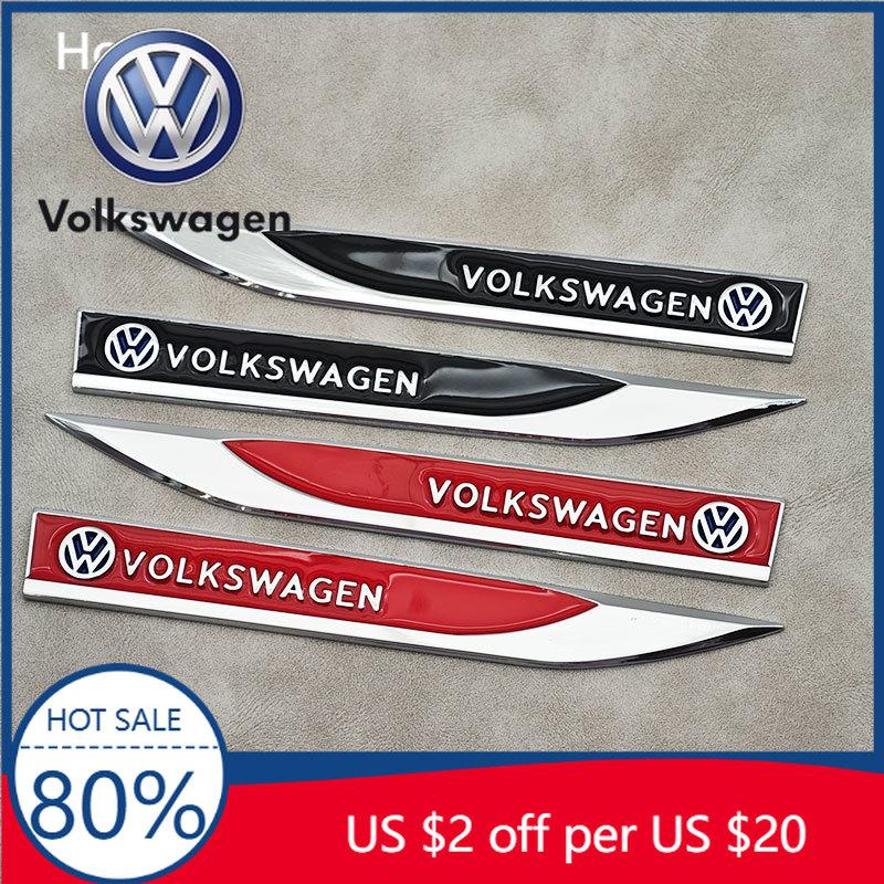 Для VW Volkswagen Jetta MK5 Golf 2 шт. Логотип Значок Volkswagen Боковой Эмблема-Наклейка на Крыло Автомобиля Для VW GTI Polo Golf MK8 Touareg Pas
