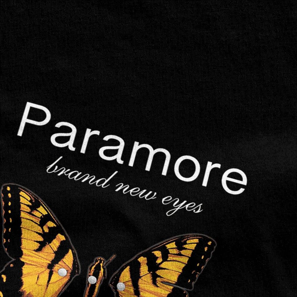 Мужские Женские Футболки Paramore с Логотипом Бабочки Винтажные Хлопковые Футболки Футболки Одежда с Принтом