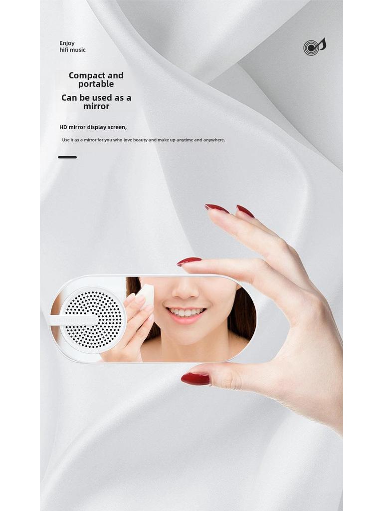 Портативный светящийся Bluetooth-динамик и будильник с перезаряжаемой батареей для спальни/студенчества