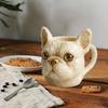 Кружка Французский бульдог 300 мл Милая полимерная кофейная чашка 3D дизайн бульдога Чашка для чая, молока, сока Новинка посуда для чая, какао, сока
