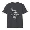 Eat Sleep Pipe Repeat Bagpipes T Shirt vintage Washed homme Top For Everyday Wear Slightly Soft streetwear graphic Casual