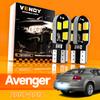 BBQ1 2 шт. Для Dodge Avenger 2007-2014 Светодиодная подсветка номерного знака 2008 2009 2010 2011 2012 2013 Canbus Аксессуары