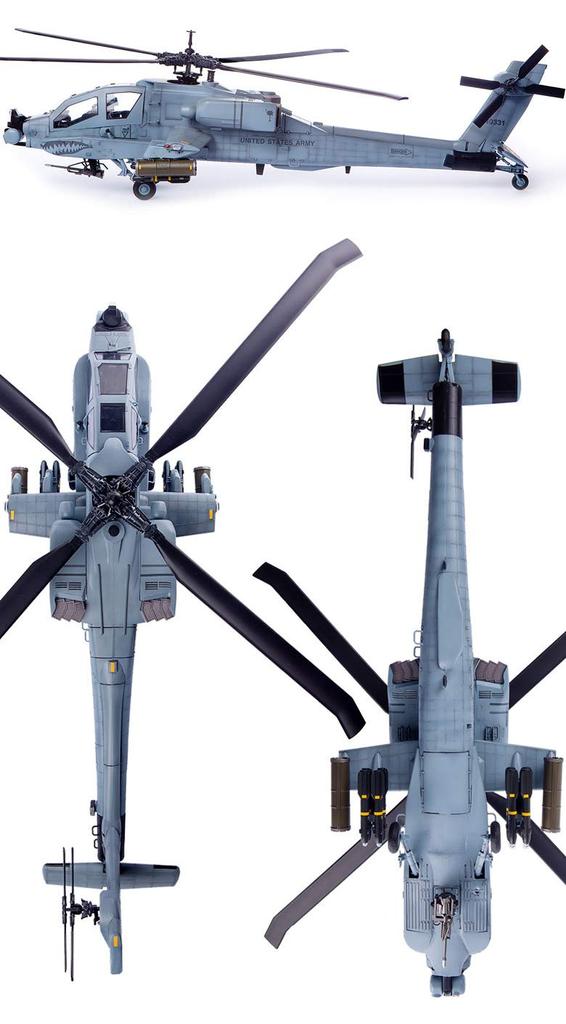 Academy US Army Apache South Carolina ANG Plastic Model 12129 1/35 AH-64A