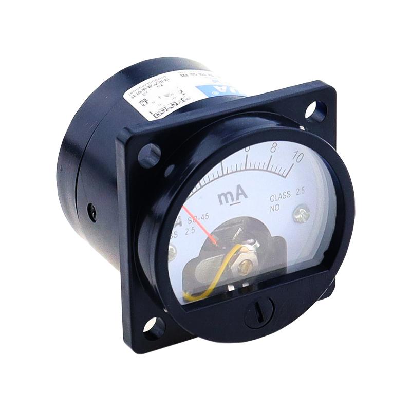 1 Piece 2.5 Accuracy DC 0-100mA Ammeter SO-45 Class Round Analog Panel Meter Black tester amperometro 20ma  analog ampermeter
