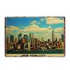 New York Metal Posters Vintage Tin Sign USA Flag Bar Pub Club Toilet Wall Decor Home Plate Retro Plaques 20x30 Cm