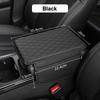 PU Leather Car Armrest Mat Center Console Arm Rest Protection Cushion With Storage Pockets Armrests Storage Box Cover Pad