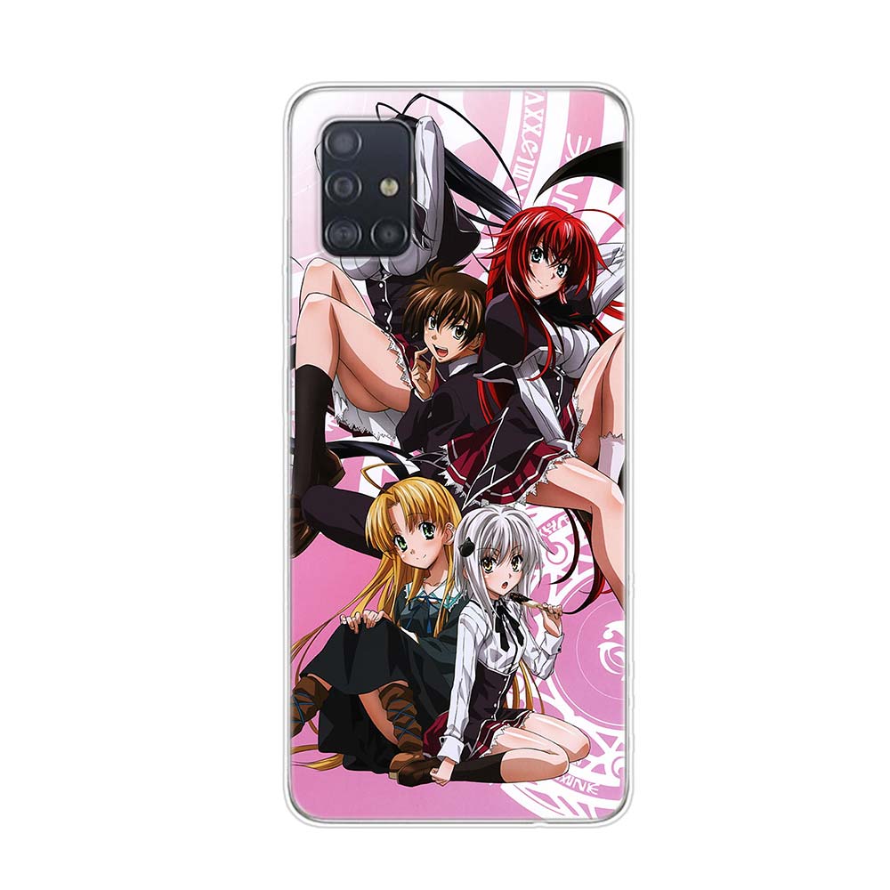 High School Dxd Anime Cartoon For Samsung Galaxy A01 A11 A12 A22 A21S A31 A41 A42 A51 A71 A32 A52 A72 A02S Soft Phone Case