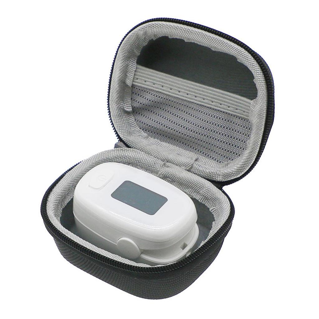 Protective Case Compact Storage Bag Travel Oximeter Bag Oximeter Holder Shockproof Case for Fingertip Pulse Oximeter
