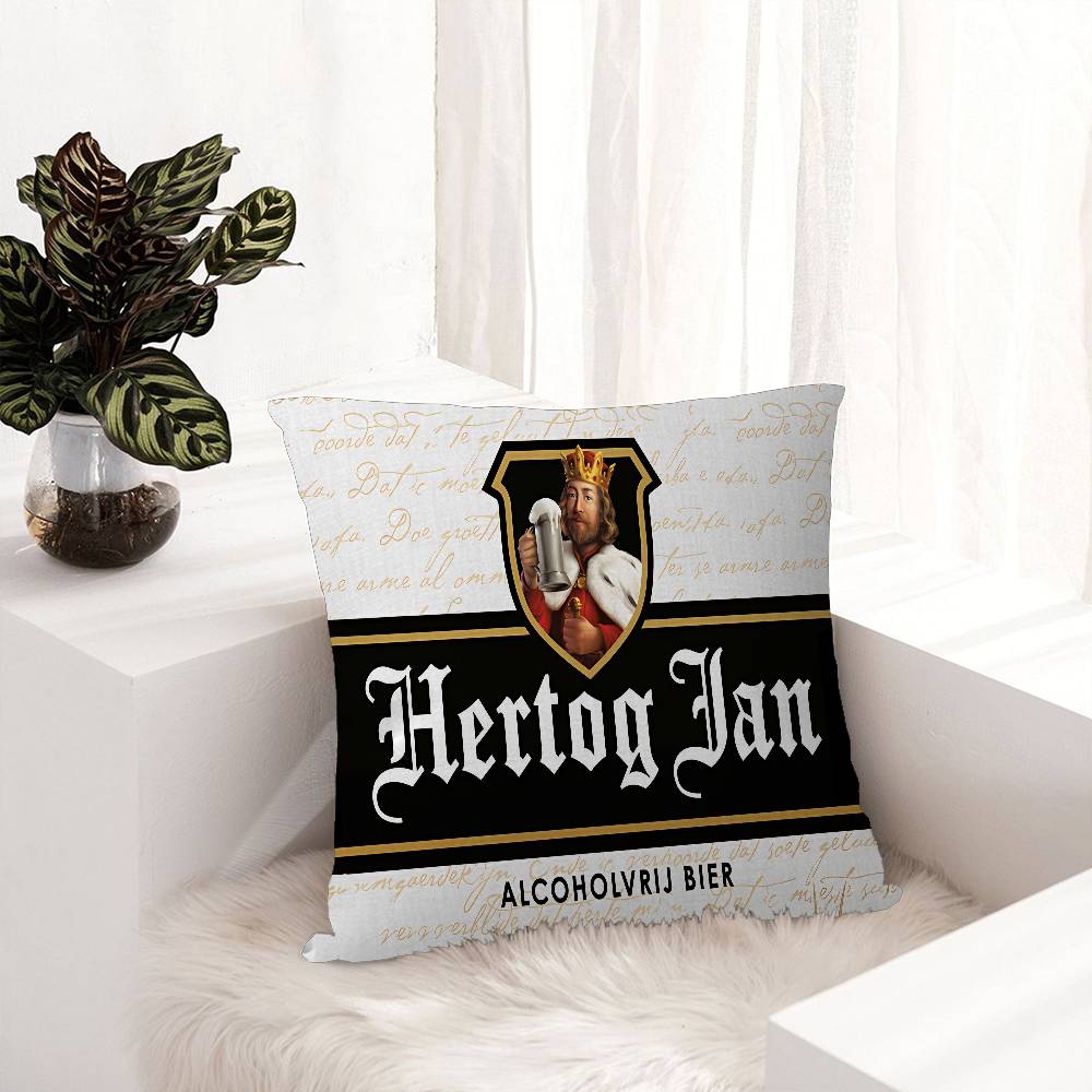 H-Hertog Jan Pillow Gift Home Office Decoration Bedroom Sofa Car Cushion Cover Case 45X45