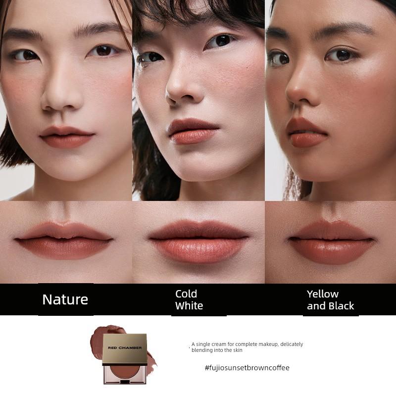 Rc Red Chamber Multi-Use Cream Red Chamber Lipstick Eyeshadow Contouring All-In-One Palette Natural Matte Daily Carry-On Makeup
