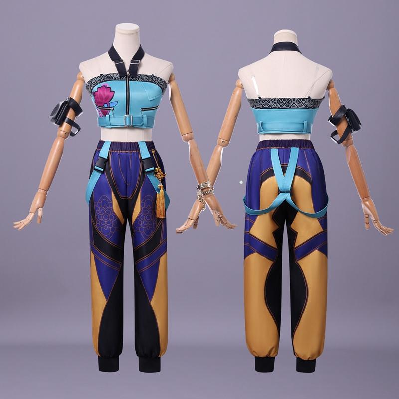K-pop Руми Зои Мира Косплей Костюм Женский Хэллоуин Карнавальная Вечеринка Ролевая Игра Платье Наряды