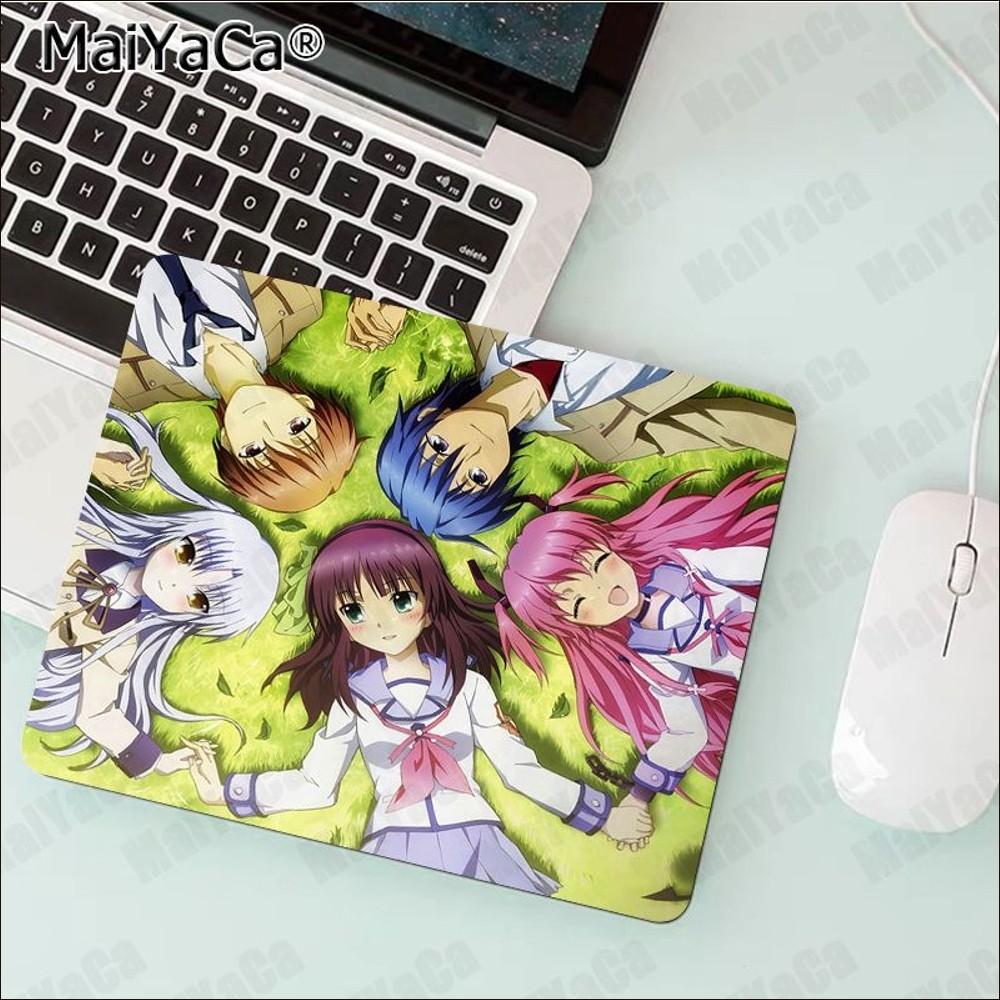 Коврик для мыши Angel Beats Аниме Резиновый Маленький Утолщенный Коврик для мыши Игровой Клавиатурный Настольный Коврик Канцелярские Товары Декор Комнаты Коврик для мыши
