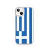 Coque Pour iPhone - PIXELFORMA - iPhone 13 - Drapeau De La Grèce - Silicone Souple - Design Léger