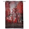 Maple Leaves Red Forest Starry Sky Window Curtains Home Decoration Living Room Curtains Kid's Room Cortinas For Kitchen Bedroom