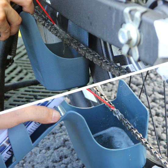 Convenient Lightweight Tool Flywheel Clean Durable Dark Blue Bike Chain Cleaner for Motorcycles