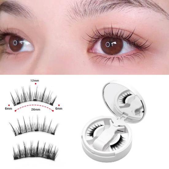 1 набор магнитных ресниц с пинцетом, естественно выглядящие магнитные накладные ресницы с аппликатором, инструменты для макияжа глаз для женщин и девочек