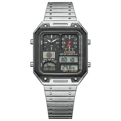 CITIZEN Record Label Термодатчик и Доступно у Избранных Ритейлеров JG2126-69E Часы, Черные, Мужские Женские,