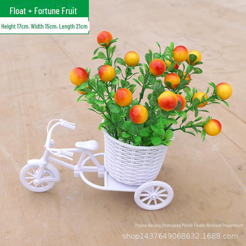 Комплект искусственных цветов для помещений: Маленькие украшения в горшках для украшения дома и автомобиля