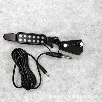 1 Комплект Аксессуары для DIY Звукосниматель для гитары Звукосниматель для резонаторного отверстия акустической гитары Магнитный с аудиокабелем Регулятор тона и громкости