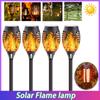 2024 New Solar Flame Torch Lights Flashing Lamp Waterproof Solars Charging Induction Garden Decoration Outdoor Lawn Floor Lights