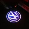 4Pcs Car LED logo door projection welcome light For VW R Golf 5 6 7 GTI GTD GTE 7N Touran CC Passat B6 B7 B8 B9 C6 C7 C8 Sticker