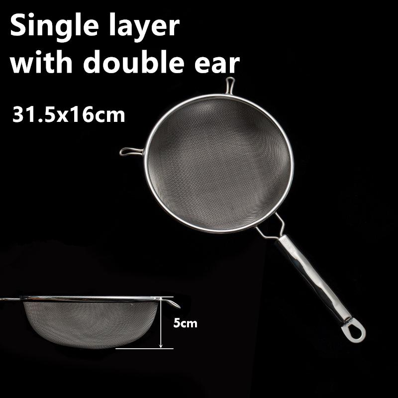 Нержавеющая сталь Сито с мелкой сеткой Дуршлаг Ложка с крючком Для горячего горшка Соевый сок Мука Сито Фильтр Совок для жарки Кухонная утварь