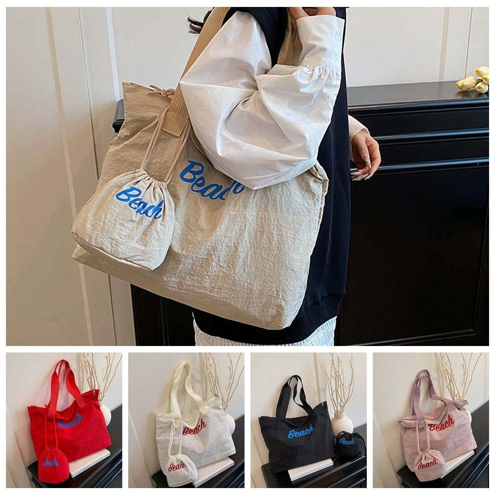 Dopamine Composite Tote Bags Japanese Style Women Cloth Underarm Bag Large Capacity Handbag  School
