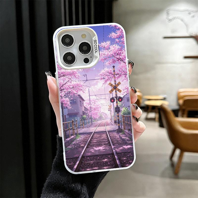 Эстетичный аниме-пейзаж Ударопрочный чехол для телефона для iPhone 17 Air 16 16E 15 Pro Max 14 Plus 13 Mini 12 Задняя крышка Противоударные Fundas
