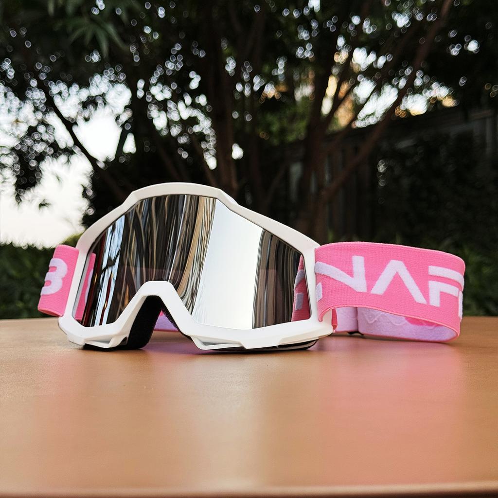 Motorcycle windproof goggles, off-road goggles, sports anti-slip silicone elastic strap, outdoor riding helmet