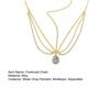 Forehead Chain Water Drop Pendant Decoration Adjustable Head Circumference Forehead Chain Hair Accessory
