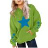Women's Hooded Gradient Printed Long Sleeved Sweatshirt Loose Women's Sweatshirt  Sweatshirt