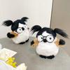 Funny Bird Plush Toy Cute Fat Parrot Sparrow with Glasses & Hair Mini Palm-sized Stuffed