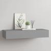 VidaXL Wall Shelf with Drawer Floating Shelf Hanging Wall Mount Living Room Lounge Home Interior Grey 330259