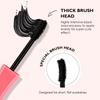 Kiss Beauty Тушь для ресниц подкручивающая водостойкая густая тонкая жидкая тушь