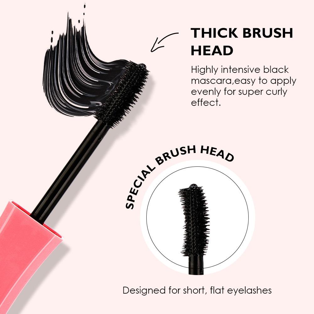 Kiss Beauty Тушь для ресниц подкручивающая водостойкая густая тонкая жидкая тушь