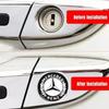 4 шт. Автостайлинг Наклейки на замочную скважину Замок Эмблема Защита Mercedes Benz W211 W204 W210 CLA GLA GLE GLS CLS GLC CLA GLA GLK ML BE1